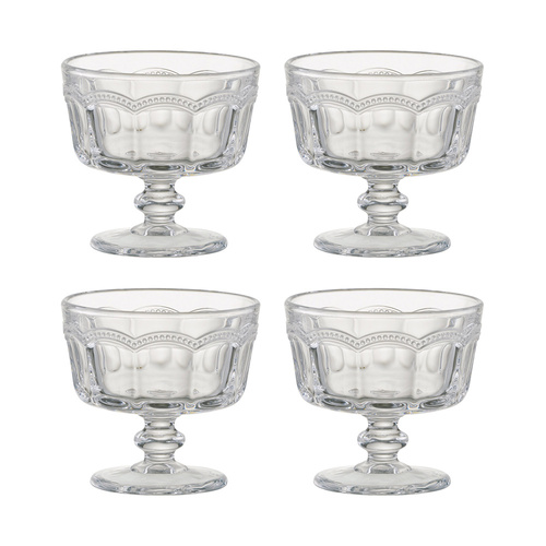 Artland Pearl Ridge Mini Trifle Bowls - Set of 4