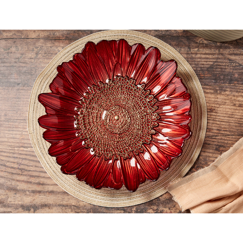 DRH RED SUNFLOWER BOWL