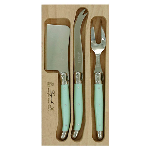 VERDIER CHEESE SET PALE GREEN 3PC