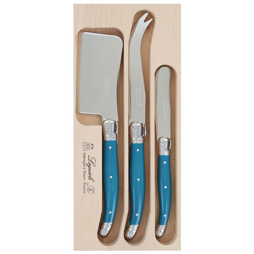 VERDIER CHEESE SET TEAL 3PC