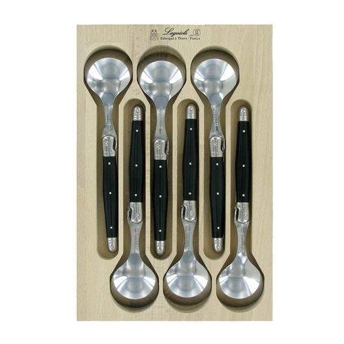 VERDIER SOUP SPOON BLACK 6PC SET