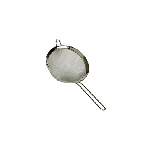 STRAINER SIEVE FINE FLAT RIM 12CM S.S