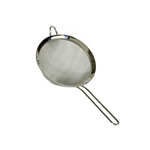 STRAINER SIEVE FINE FLAT RIM 20CM S.S