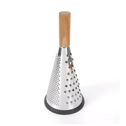 GRATER - CONICAL WITH WOODEN HANDLE