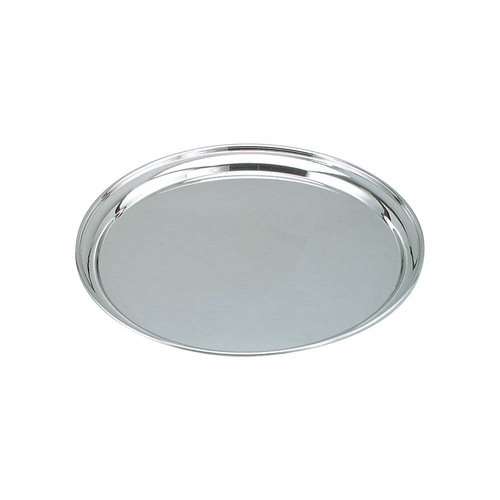 SERVING TRAY ROUND 40CM STAINLESS STEEL