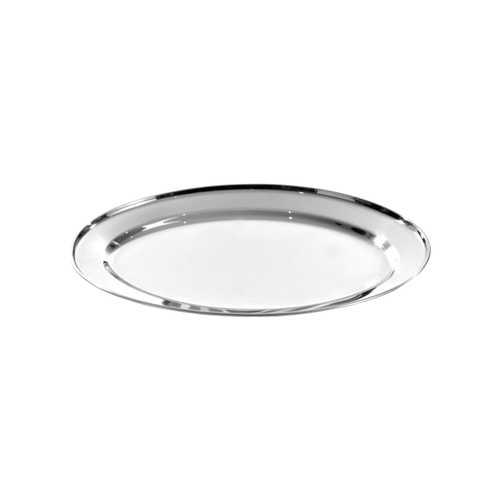 PLATTER OVAL 25CM S/STEEL