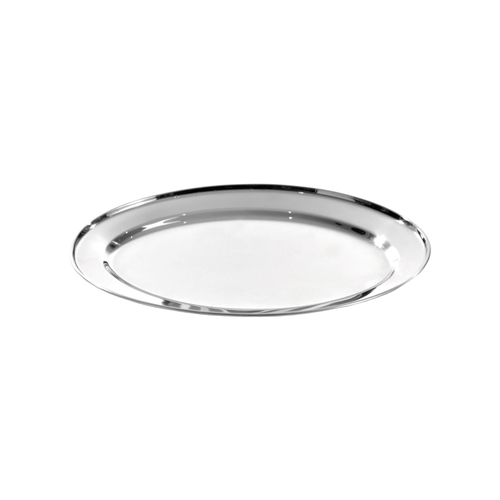 PLATTER OVAL 55CM S/STEEL