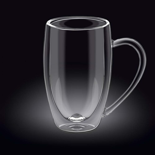 THERMO-GLASS GLASS 500ML DBL W/HANDLE