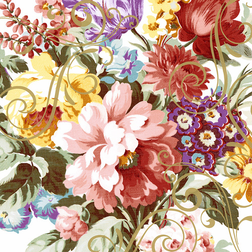 LUNCHEON - ORNATE FLORALS