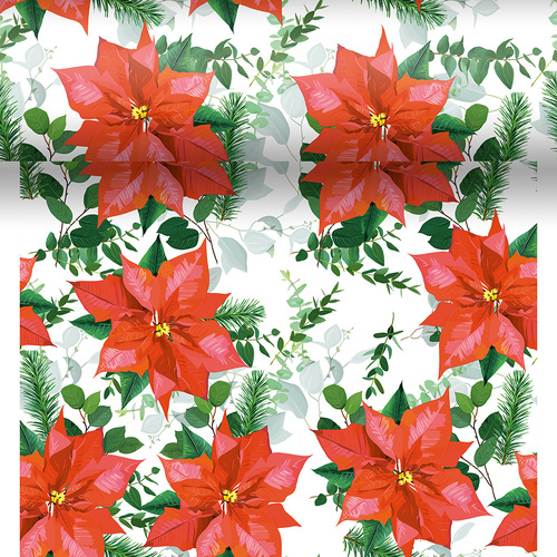 TABLE RUNNER/PLACEMATS FLORAL CHRISTMAS