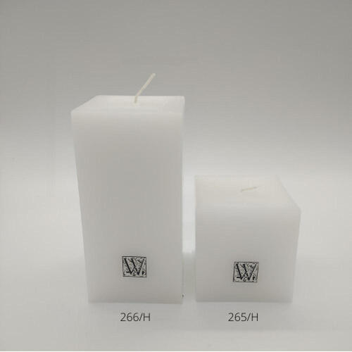 75x75x75mm CUBE (Square) CANDLE -White