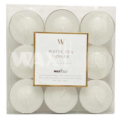 W SCENTED RANGE 4 HOUR TEALIGHTS (9pk) -